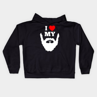 I Love My Beard - Beards Kids Hoodie